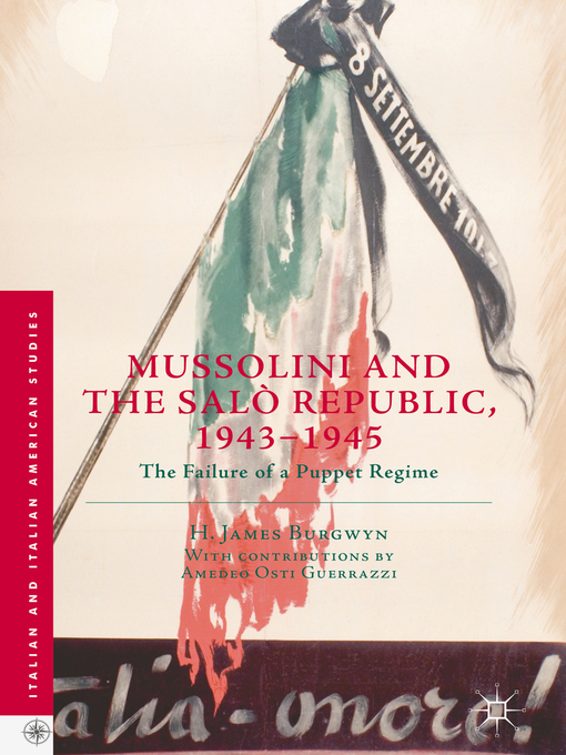 Cover image for Mussolini and the Salò Republic, 1943–1945